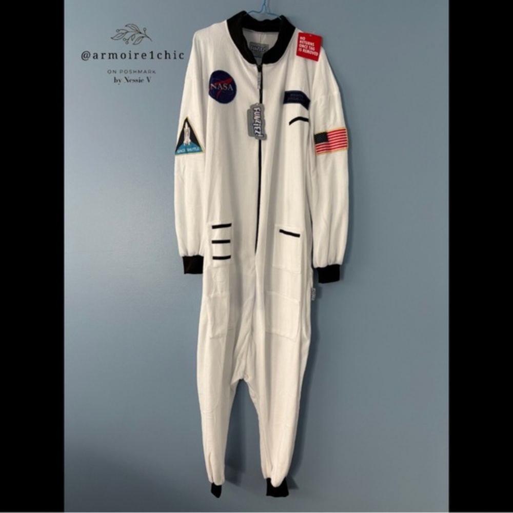 NASA SPACE ASTRONAUT FLIGHT SUIT | Costume Zipper Jumpsuit | Men’s Size Large